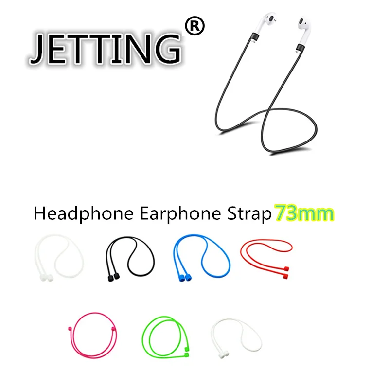 

73mm Silicone Cable Cord Headphone Earphone Strap For Airpods Anti Lost Strap Loop String Rope For Air Pods Bluetooth headset