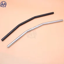 1 шт. руль мотоцикла " 25 мм тяга Ручка Бар Univerasl черный/хром для Honda Kawasaki Yamaha Suzuki Harley Chopper Bobber