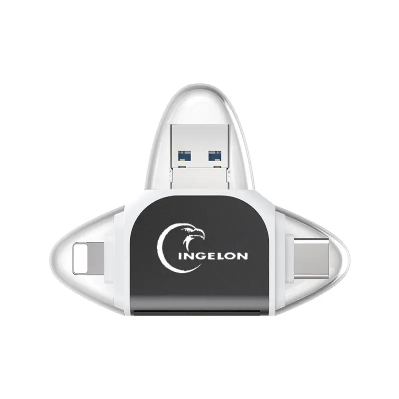 3 в 1 флэш-накопитель USB Micro SD и TF смарт-кард-ридер адаптер для iPhone 5 6 7 8 для iPad Macbook Air Android камера