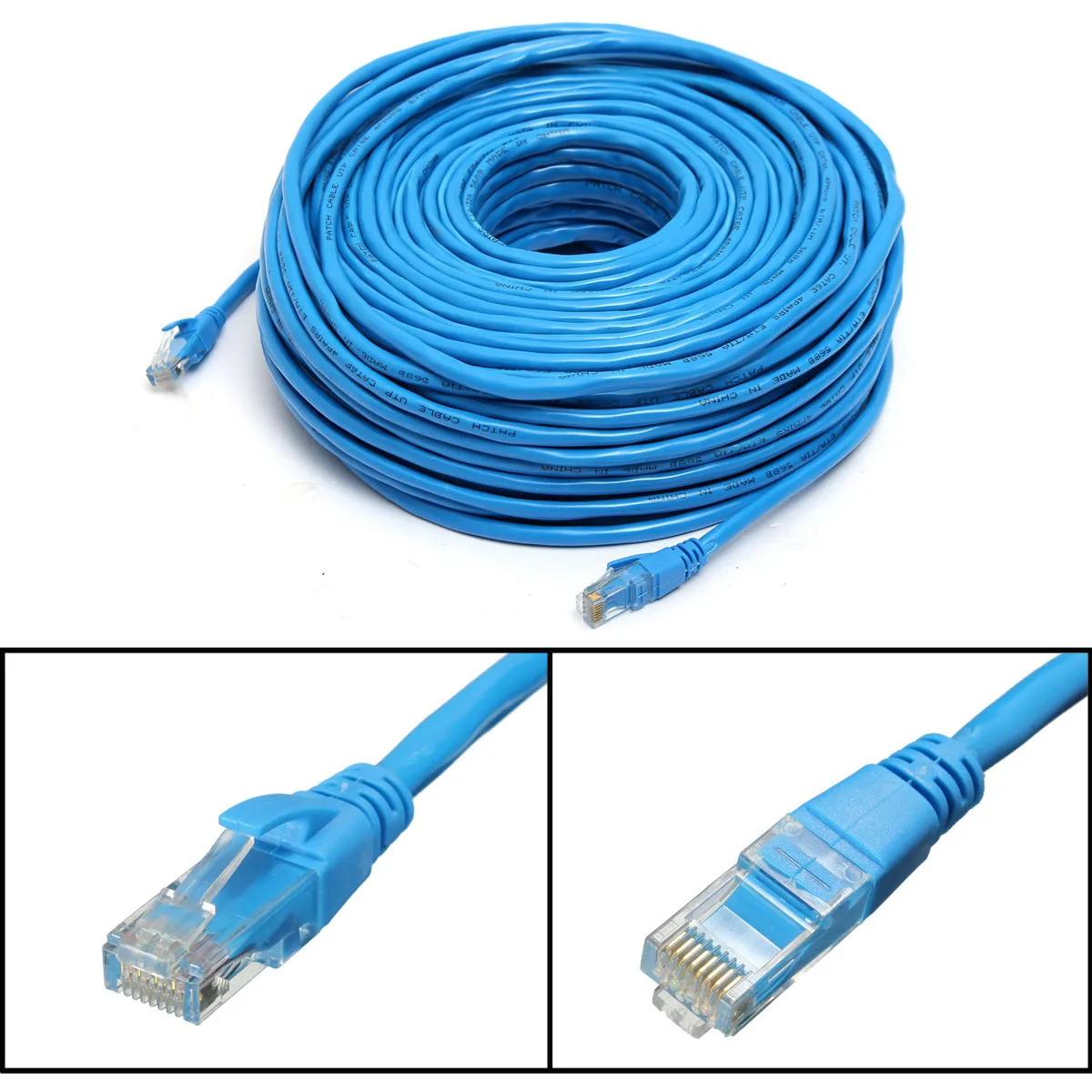 

Blue 50M/164Feet RJ45 CAT6 CAT6E Ethernet Internet LAN Wire Network Cable Cord for Laptop Router Network Cable