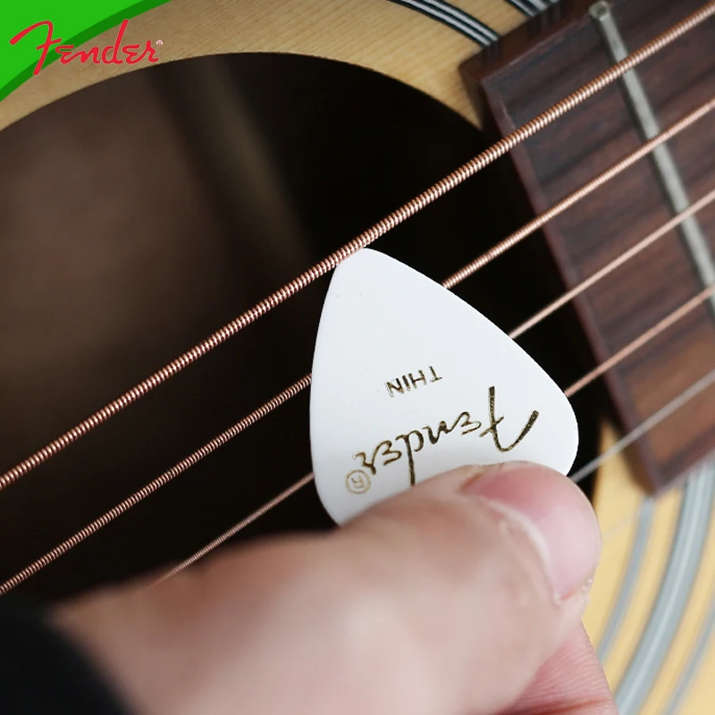 1 шт. Fender, Классическая целлюлоидная гитарная палочка s 0,46 мм 0,68 мм 1 мм 1,2 мм, цветная палочка для гитары, аксессуары для гитарной гитары, разные цвета