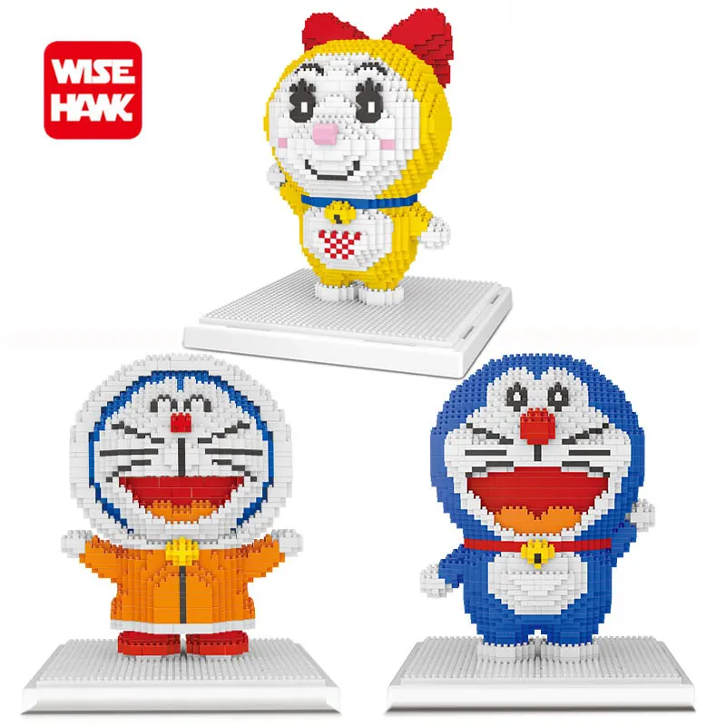 

Wisehawk Toys Hobbies Building Blocks Nanoblock Mini Blocks Kawaii Doraemon Anime Cartoon Micro Building Bricks Toys For Kids.