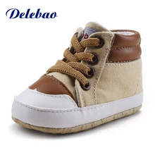 

Newborn Toddlers Prewalkers Lace-Up Spring Autumn Infant Boy Girl Sneakers Cotton Fabric Soft Sole Baby Shoes First Walkers