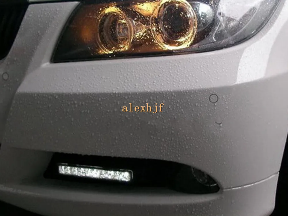 Июля King светодиодный Габаритные огни DRL светодиодный противотуманная фара для BMW 3 серии E90 2006~ 2008, с желтый указатель поворота