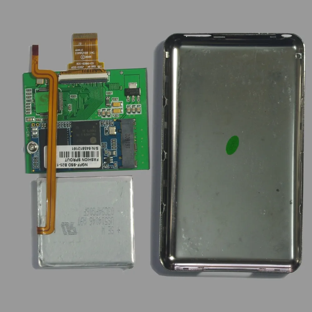 Для iPod classic 128GB 1 8 &quotПоловинный размер SSD чип с Чехол Замена батареи для MK8022GAA MK1231GAL