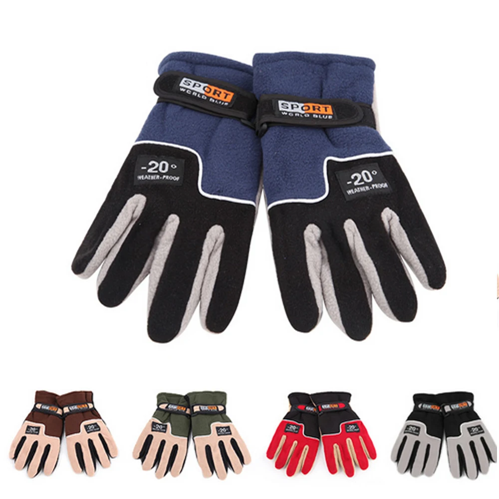 

2018 New Men's Ski Gloves Snowboard Gloves Snowmobile Motorcycle Riding Winter Gloves Windproof -30 Degree Unisex Snow Gloves