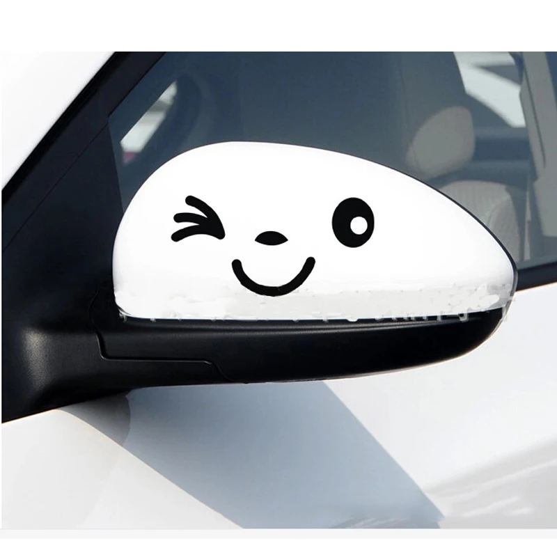 

2PCS Evil Rabbit Racing Rear View Mirror Vinyl Decal Window Car Stickers (L & R)