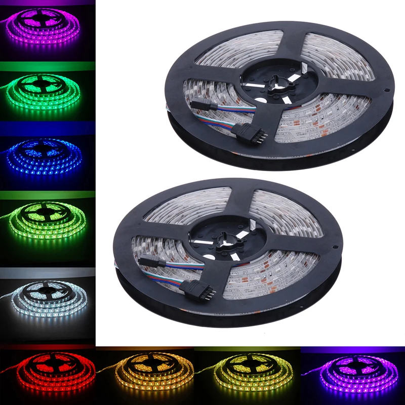 Светодиодный полосы Красочный шкаф освещения Водонепроницаемый IP65 12 V RGB 5050 SMD 600