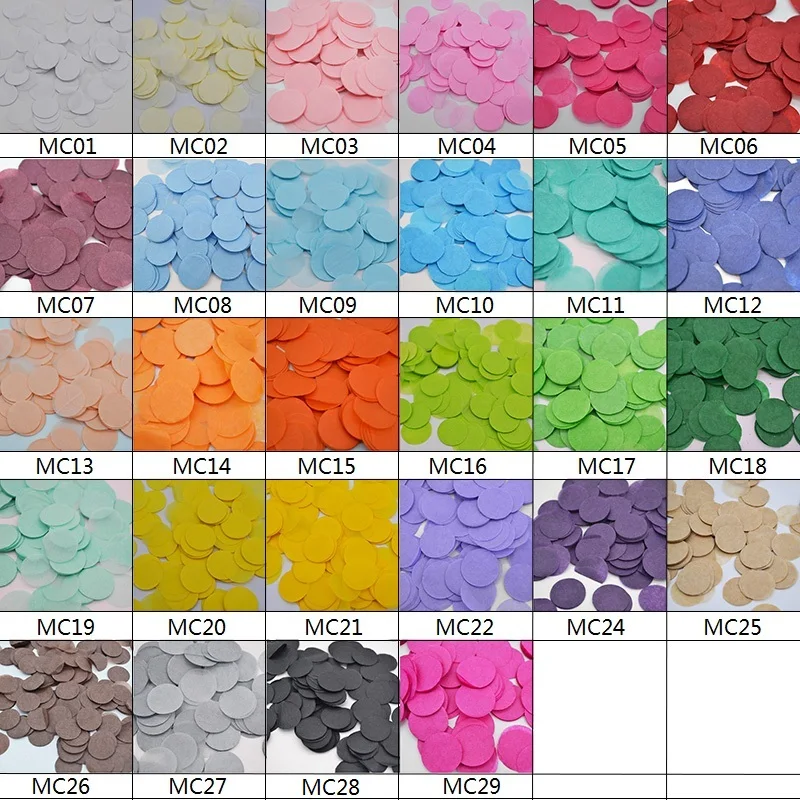 

1500pcs 2cm Multicolor Romance Round Paper Confetti Party Wedding Table Decoration
