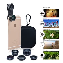 Apexel 5 in 1 HD Camera Lens Kit Fisheye Lens+0.63x Wide Angle+15x Macro Lens+2X Telephoto Lens+CPL Lens for iPhone Samsung DG5 Apexel 5 in 1 HD Camera Lens Kit Fisheye Lens+0.63x Wide Angle+15x Macro Lens+2X Telephoto Lens+CPL Lens for iPhone Samsung DG5