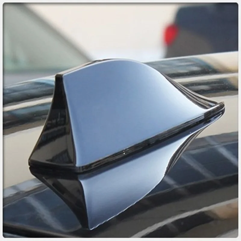 Buy Car Styling ABS Chrome Car Sticker Antenna Shark