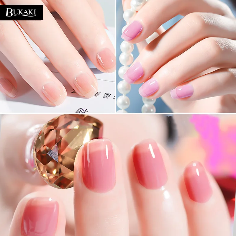 BUKAKI 8 цветов матовое желе гель лак для ногтей Soak Off Nail Art Советы Дизайн УФ