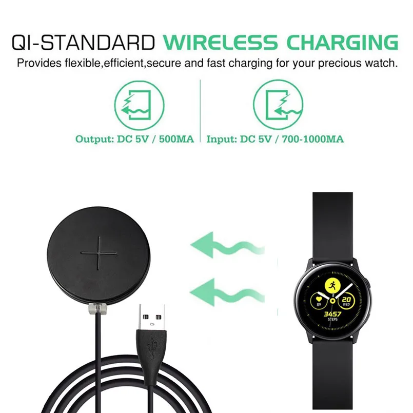 Portable Wireless Fast Charging Power Source Charger For Samsung Galaxy Watch Active Mini Charging Pad Easy to Operate 40AP801