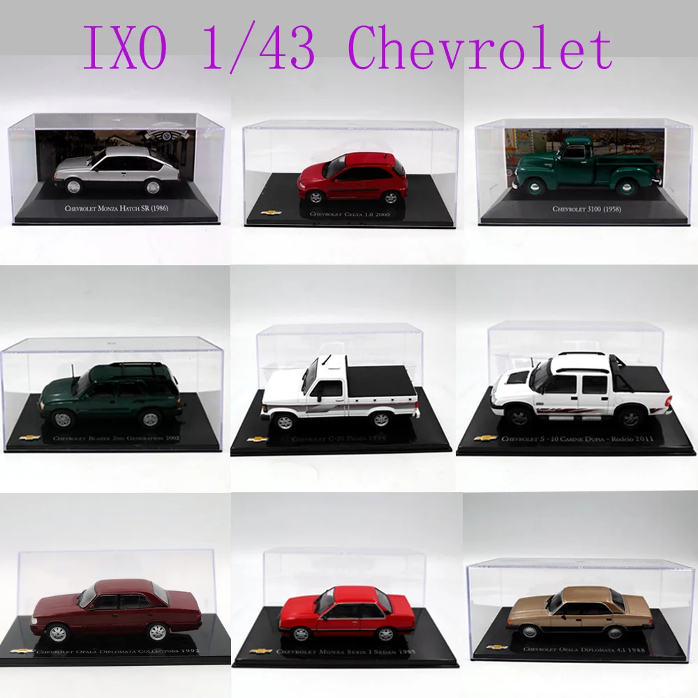 IXO 1:43 différentes années et Styles Chevrolet Chevette Monza/Amazona/Kadett hayon/opala/Vectra/Celta/jouets voiture moulé sous pression modèles