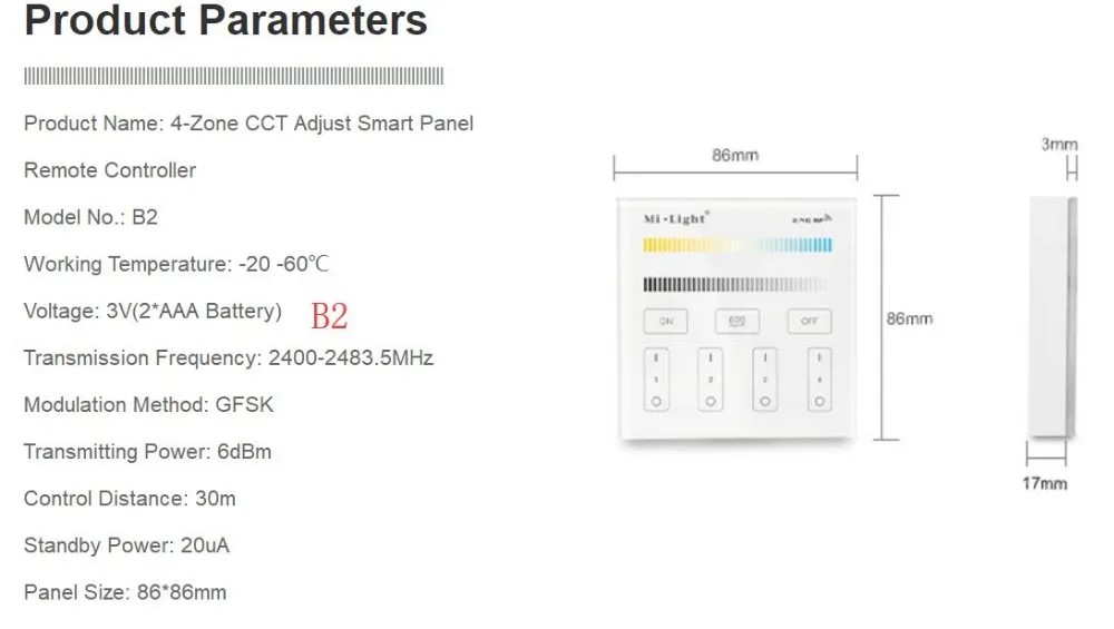Milight B0 B1 B2 B3 B4 B8 4 зоны 8 зон 2,4 ГГц Беспроводной WI-FI переключатель сенсорной панели/RGBW/RGB+ CCT светодиодный Smart ПДУ