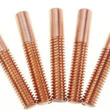 5 шт. M3* 30*50 мм правшей медный резьбовой электрод