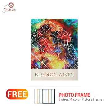 

5D DIY Diamond Painting Handicraft Cross Stitch BUENOS AIRES Map Square Diamond Embroidery Sale of pictures Home Decoration