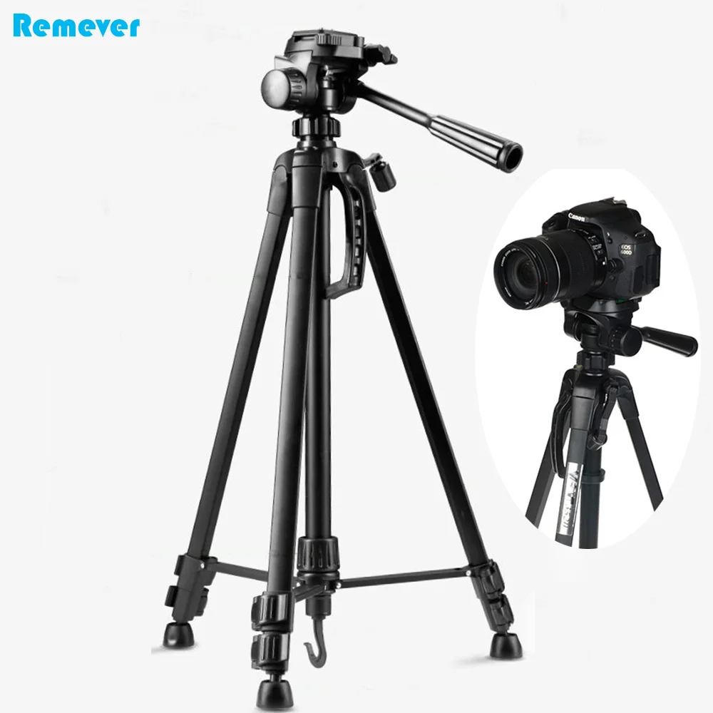 

New professional Tripod with 360 degrees horizontal swivel and 90 degrees vertical platform with 3-way head for Cameras DSLR