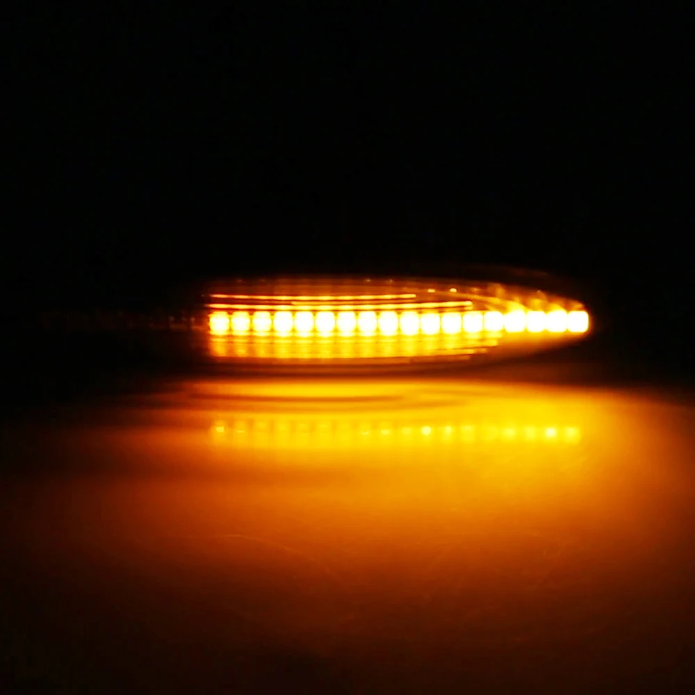 Динамический поворотный сигнальный светодиод боковой свет последовательный мигалка боковой маркер светодиодный Янтарный фонарь для Lexus IS250 Toyota Highlander