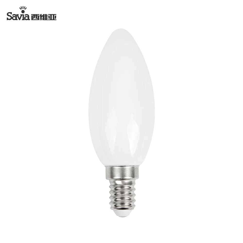 Savia новый дизайн E14 E27 полный стеклянный свет bub 3 Вт 360 градусов угол обзора супер