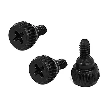 

New Style 6# 32x6mm Desktop Computer PC Case Chassis Thumb Screws Black 100 Pcs