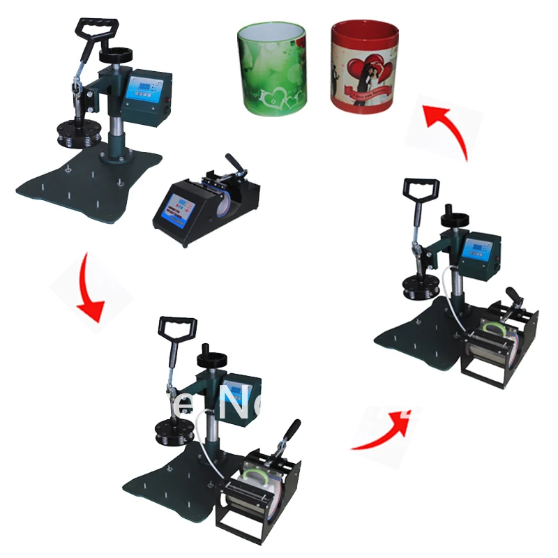 Дешевая 7 в 1 комбинированная термопресс машина, сублимационная машина может быть использована на футболке, кружках, чехол phon и т. д., кружка/футболка печатная машина