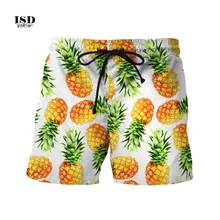 ISHOWTIENDA шорты мужские для плавания с принтом ананаса пляжные мужские короткие брюки шорты брюки banador piscina hombr# a25
