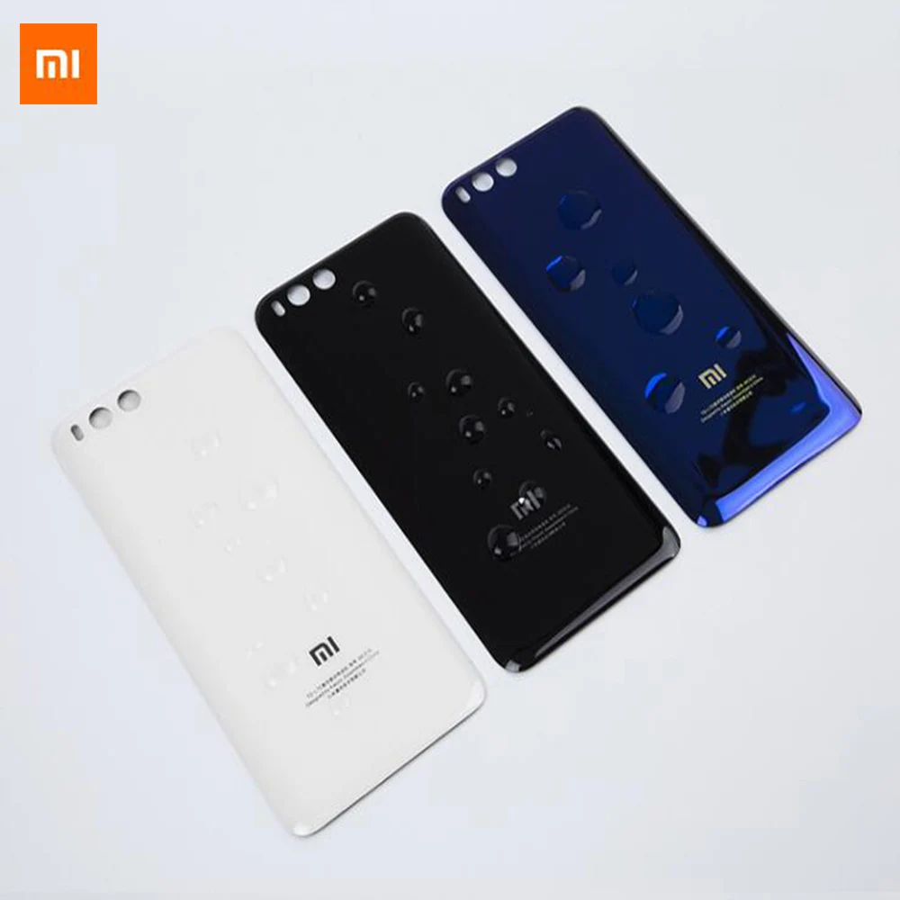 

100% Original MI6 3D Glass Rear Housing Cover For XIAOMI MI 6 , Back Door Replacement Hard Battery Case, 3 Colors in Stock