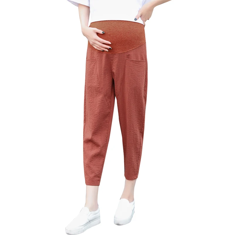 Pregnancy Must Haves Hi Clasmix 7/8 Maternity Work Pants Comfy