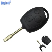 Okey Tech For Ford Mondeo 3 Buttons Remote Car Key Shell Replacement Auto Cover Case Free Shipping Uncut Blade Fob Good Quality