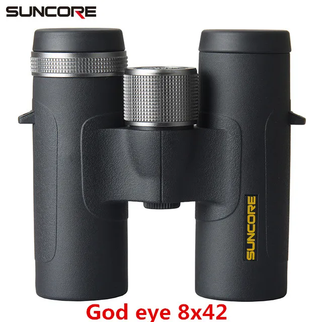 Suncore 10x42 8x42 высокомощный бинокль специализированный водонепроницаемый телескоп прицел Военный Открытый BAK4 высокое качество просмотра зеркало - Цвет: Коричневый