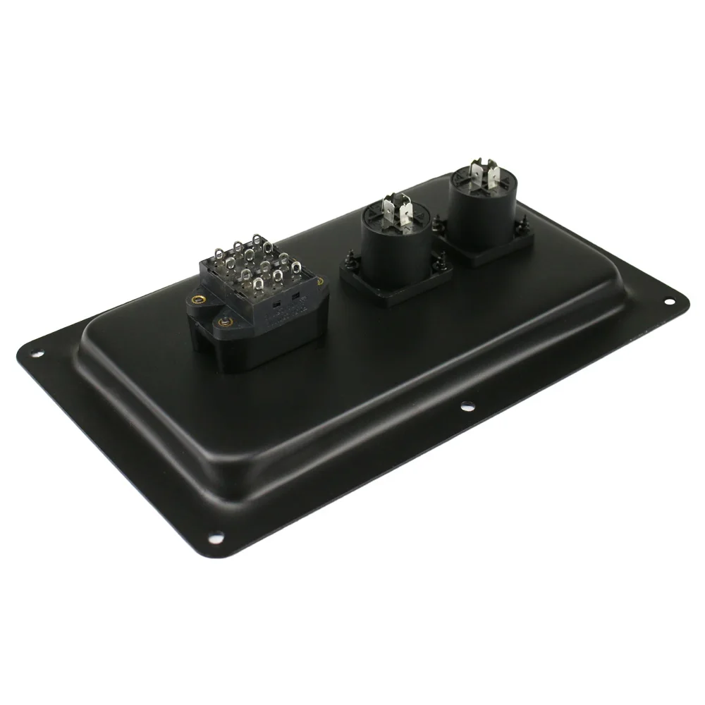 Caixa de Junção de Alto-falante Acessórios de Alto-falante com Função de Comutação Peças Metal mm Palco Dual 4 Núcleos Conectores Xlr 2 123mm * - Image 3