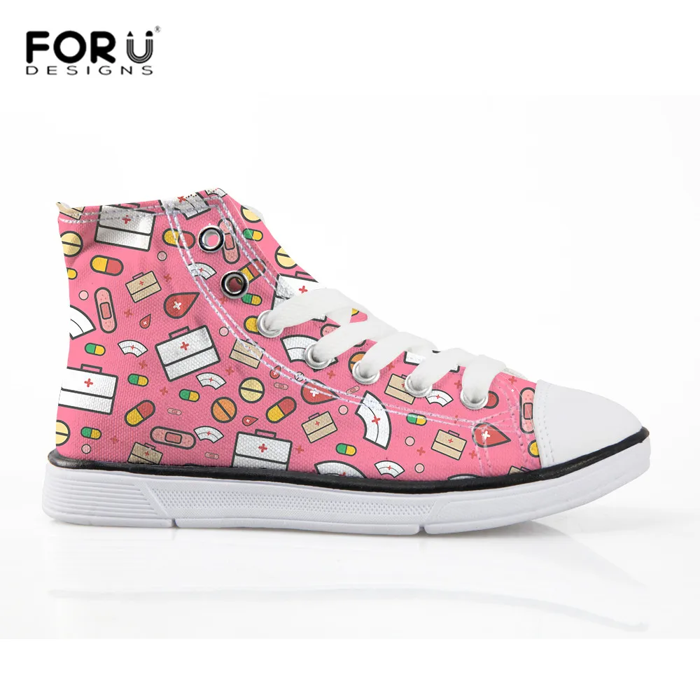 Download FORUDESIGNS High Top Canvas Sneakers for Children 3D ...
