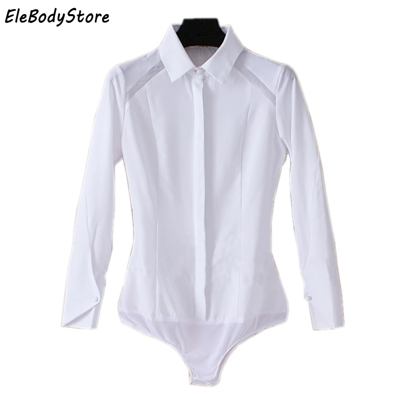 

Blouse Body Shirt Autumn 2019 Blusas Women Chiffon Shirts Bodysuit Blouses Tops Elegant Casual White Long Sleeve Office Clothes