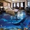 Autocollant de sol imperméable en PVC, carreaux de sol 3D, dauphin baleine, monde sous-marin, salle de bains, chambre à coucher, papier mural en vinyle ► Photo 2/6