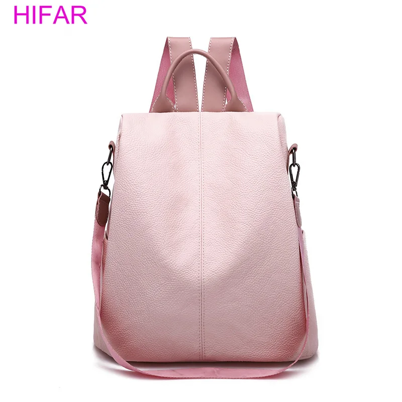 

Women Backpack for School Style Leather Bag For College Simple Design Women Casual Daypacks mochila Female Famous Brands 2018New
