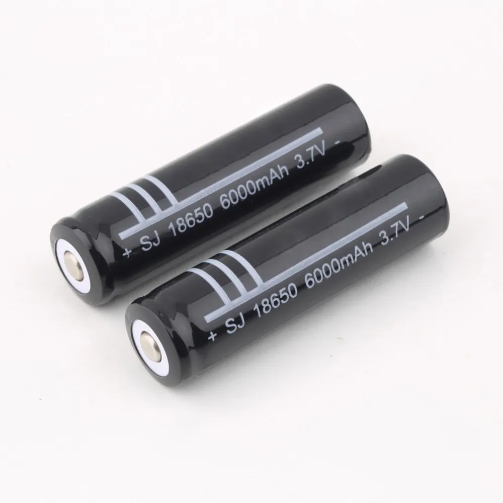 

6X Pcs 18650 battery 3.7V 6000mAh Li-ion Rechargeable Battery for Flashlight Hot New 18650 3.7v