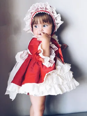 Аниме маскарадный продвинутый Детский костюм для девочек, милое платье в стиле Лолиты, милый красный костюм с капюшоном для девочек, костюм на Хэллоуин для девочек - Цвет: Red