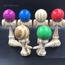 Abbyfrank бамбук Профессиональный Kendama игрушка с бамбуком Kendama умелые мячик для жонглирования игра игрушка подарок для игрушка для детей и взрослых подарок