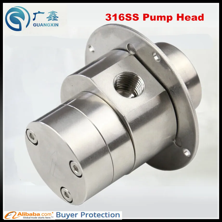Freeshipping Stainless steel gear pump head, micro water pump head