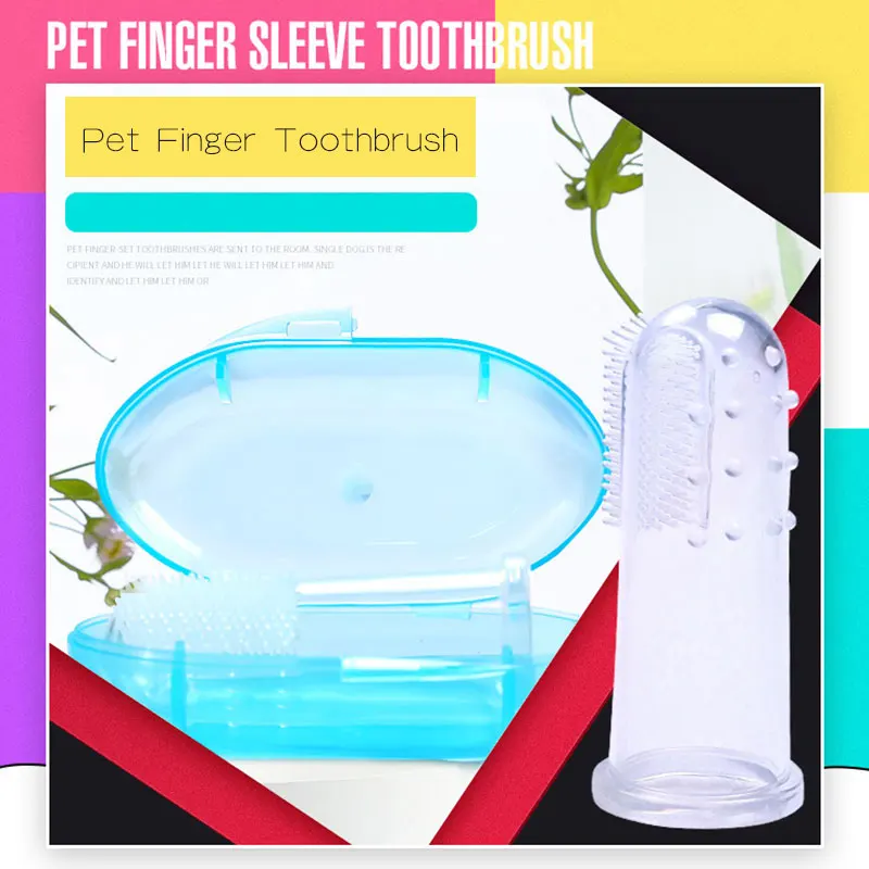 

Dog Toothbrush Pet Finger Toothbrush Perros Dog Toys Environmental Protection Silicone Dogs Cats Clean Teeth Pet Supplies