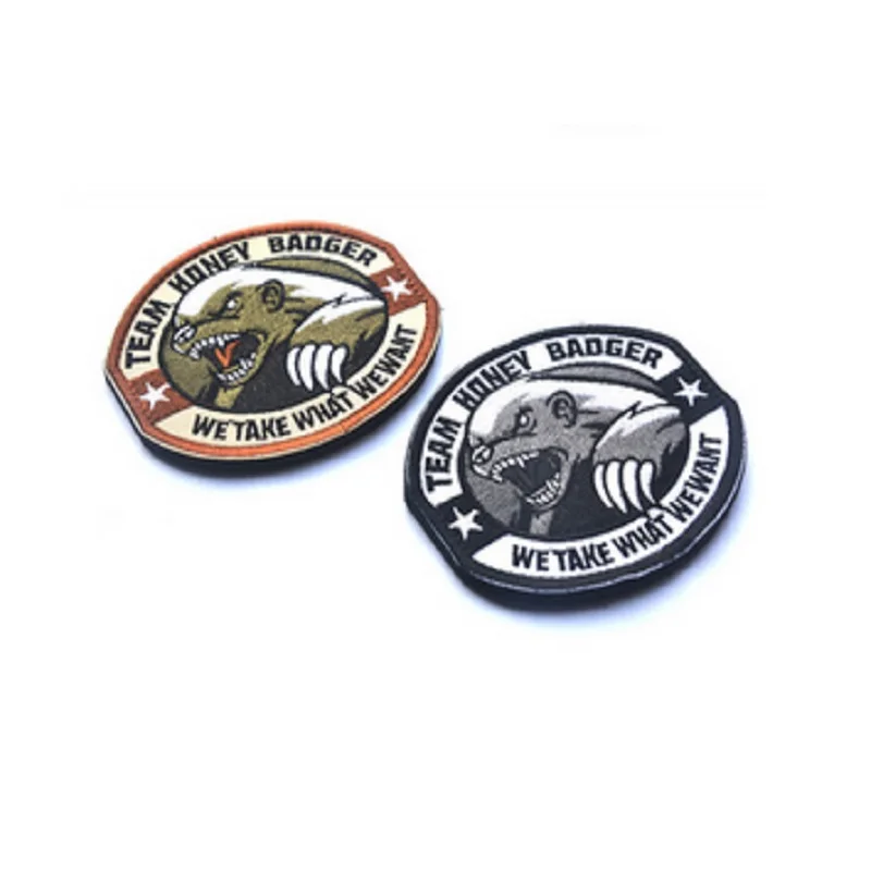 

3D Embroidery armband Loop And Hook German Eagle Shield Flag of Germany Honey badger team patch