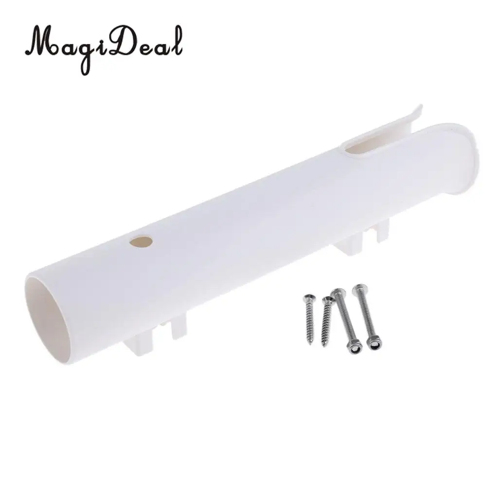 MagiDeal Durable UV Resistant Fishing Marine Boat Yacht Tube Rod Holder Support Stand Rack Side Mount Bracket Fits 1/2/4 Pole