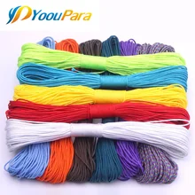 Paracorde 100 couleurs 2mm 100 FT,50FT un support Cores Paracorde corde Paracorde corde pour la fabrication de bijoux vente en gros