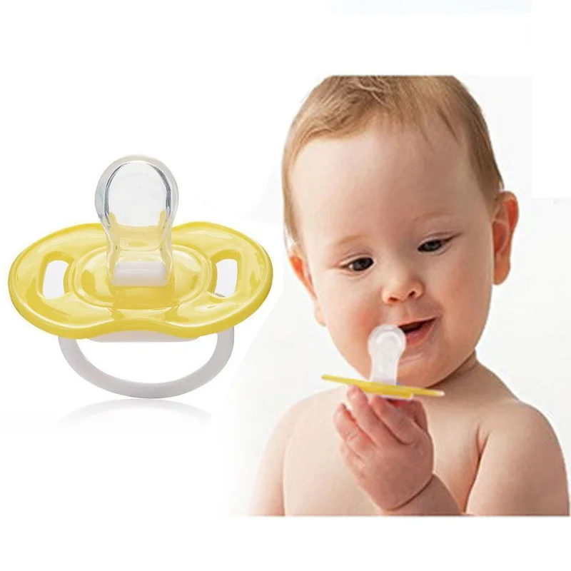 New Funny Baby Kids Bite Gags Teether Soother Silicone Pacifier Nipple