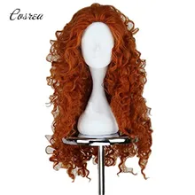 Cesur Merida Cosplay Peruk Uzun Kıvırcık Rol Oynamak Peruk Cadılar Bayramı Saç Mei Lida Sentetik Peruk Saç Parti Kadınlar için