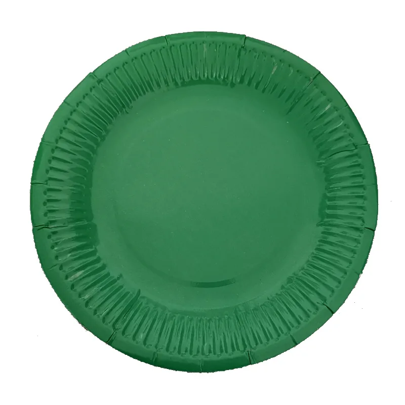 

10pcs/lot fruit green plates cups baby shower party supplies light green theme disposable plates cups plain color cups dishes