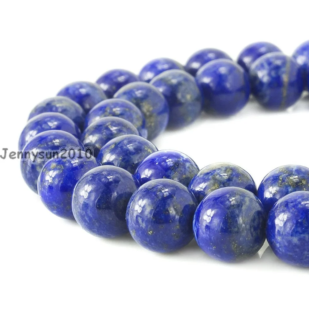

Natural Lapis Lazuli Gems Stones 10mm Round Spacer Loose Beads 15'' Strand for Jewelry Making Crafts 5 Strands/Pack