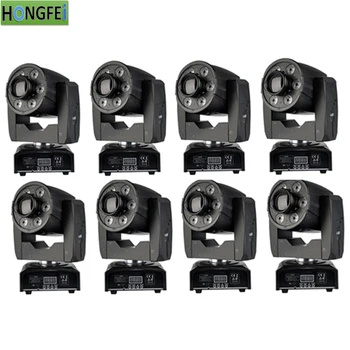 

8pcs/lot LED Spots wash light 2in1 DMX512 rgbw 4in1 moving head light professional stage dj lights