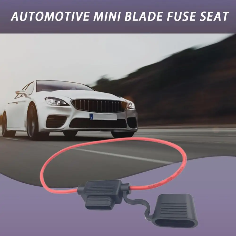 

PVC Insurance Seat Fuse Holder Fuse Box 16 With Line Medium Waterproof Fuse Box Car Insurance Film Strong Conductivity